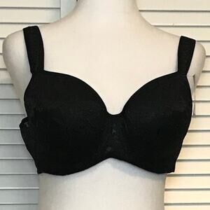 Avenue Floral Lace Balaconette Lined Underwire Wide Strap Bra 40B